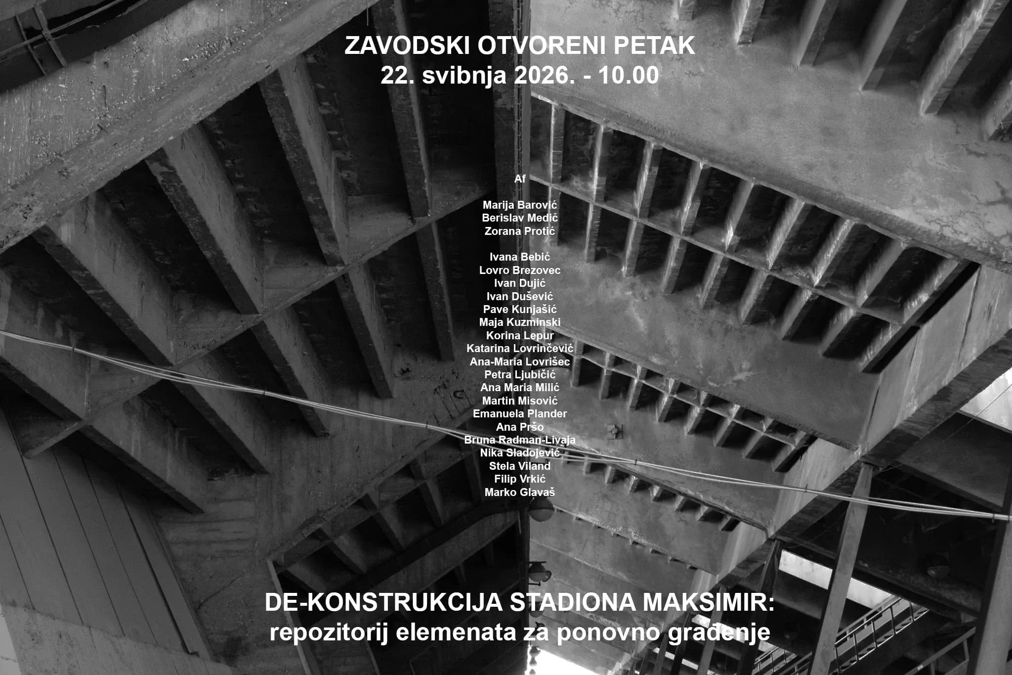 De-konstrukcija stadiona Maksimir: repozitorij elemenata za ponovno građenje